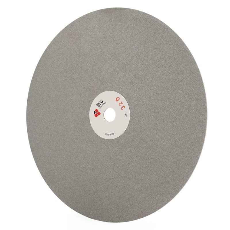 Jingling 8" Inch Diamond Grinding Disc 320 Grit Flat Lap Disk Lapping Plate Sanding Pads Lapidary Tools for Stone Pottery Faceting Machine - Image 5